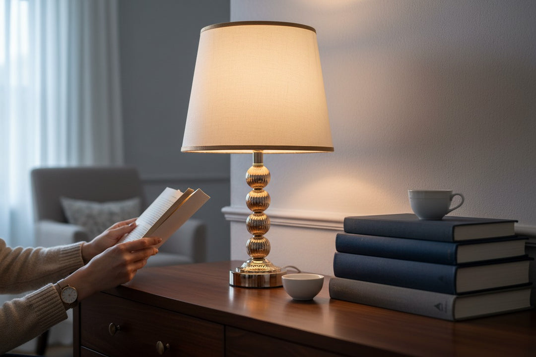 Harwich Brass Pillar Table Lamp