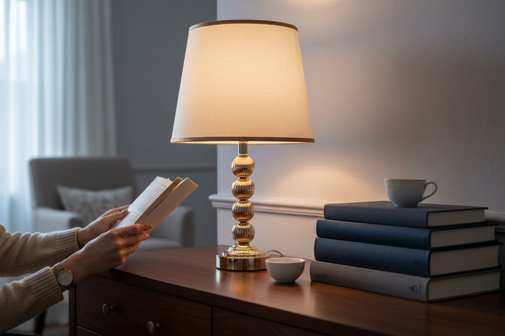 Harwich Brass Pillar Table Lamp