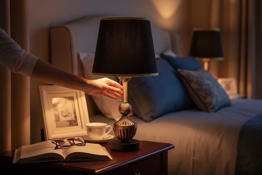 Elwood Perforated Brass Table Lamp