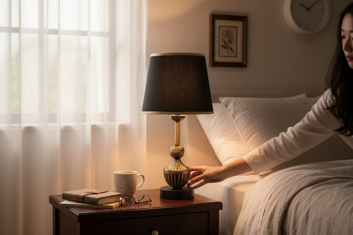 Elwood Perforated Brass Table Lamp