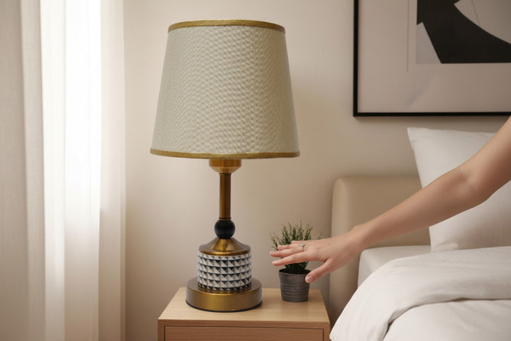 Ashcroft Mid-Century Brass Side Lamp