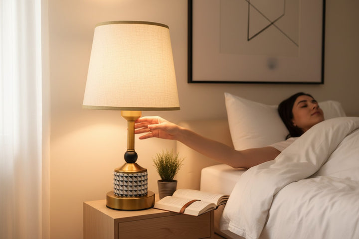Ashcroft Mid-Century Brass Side Lamp