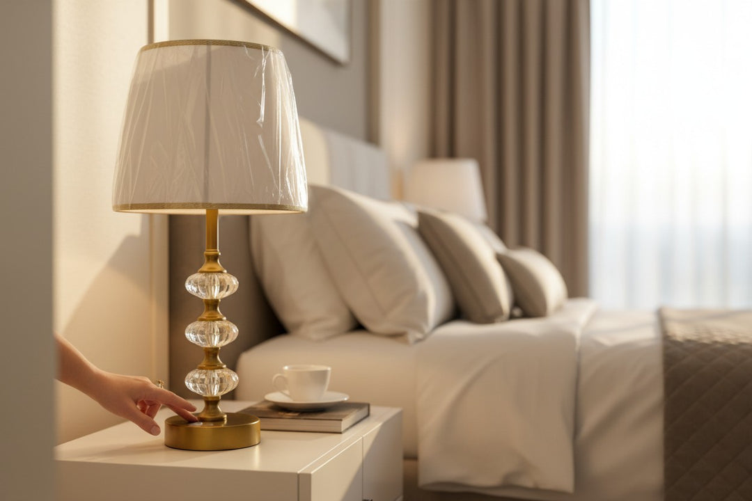 The Cassian Artisan Brass Pillar Lamp