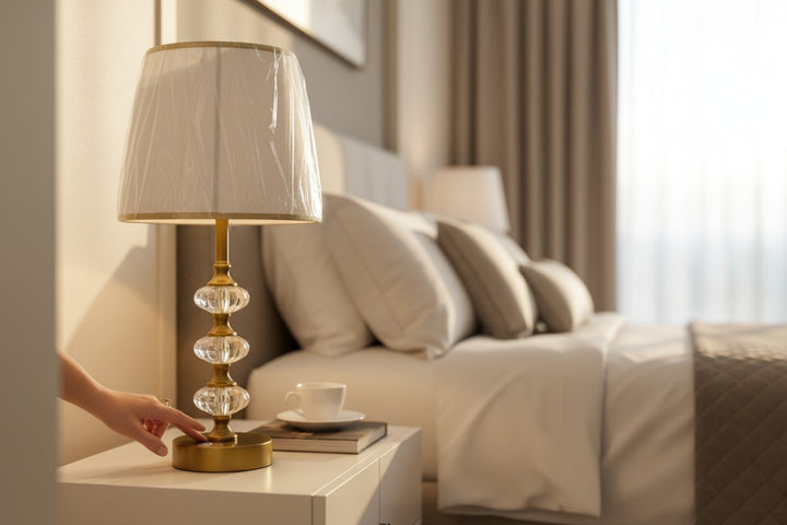 The Cassian Artisan Brass Pillar Lamp