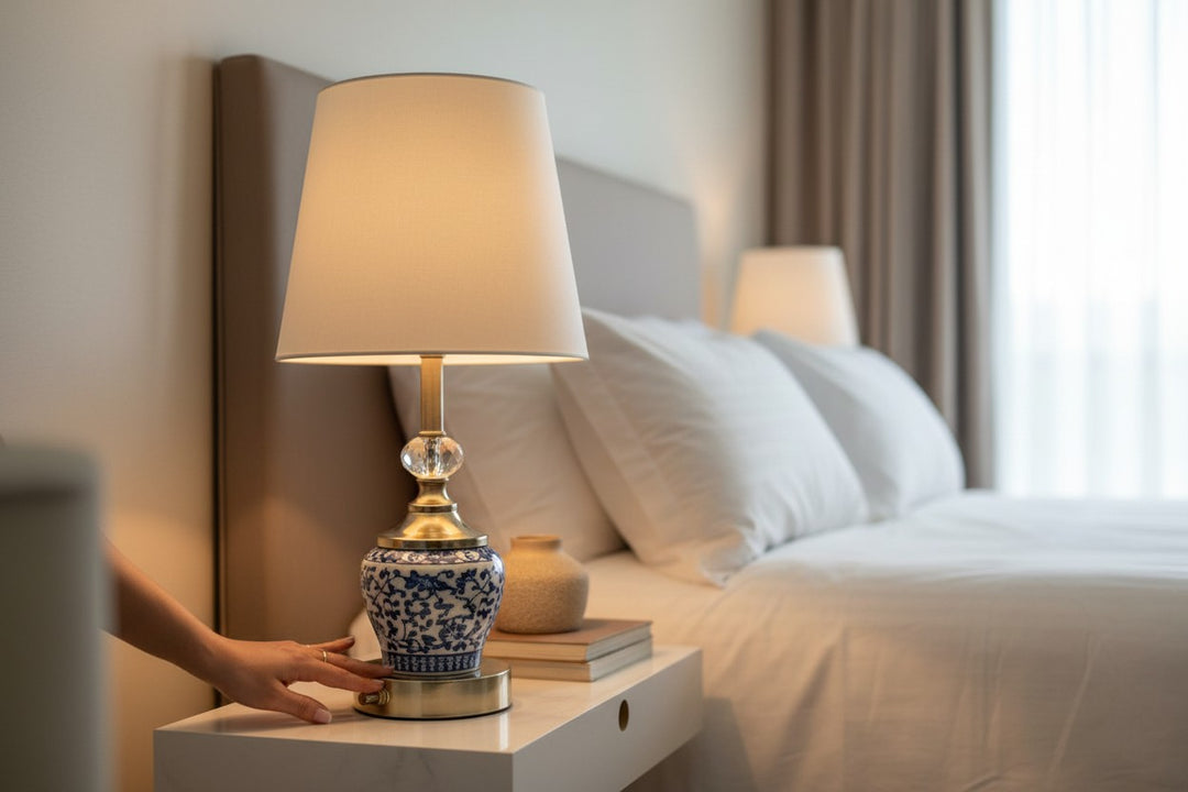 The Arlen Brass Drumside Lamp