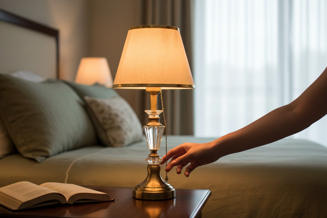 Golden Elegance Crystal Table Lamp LS403