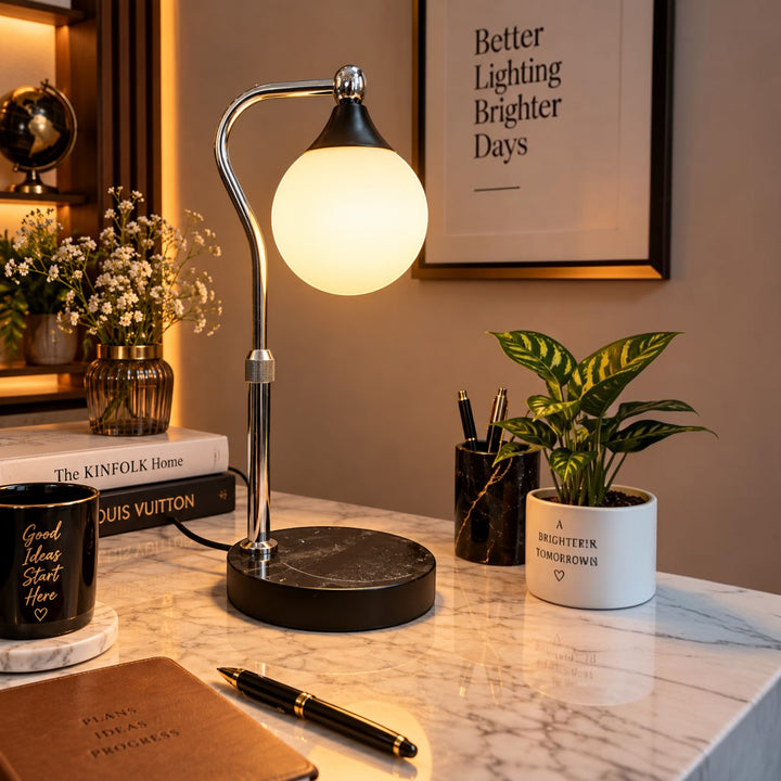 Modern Orb Glass Table Lamp