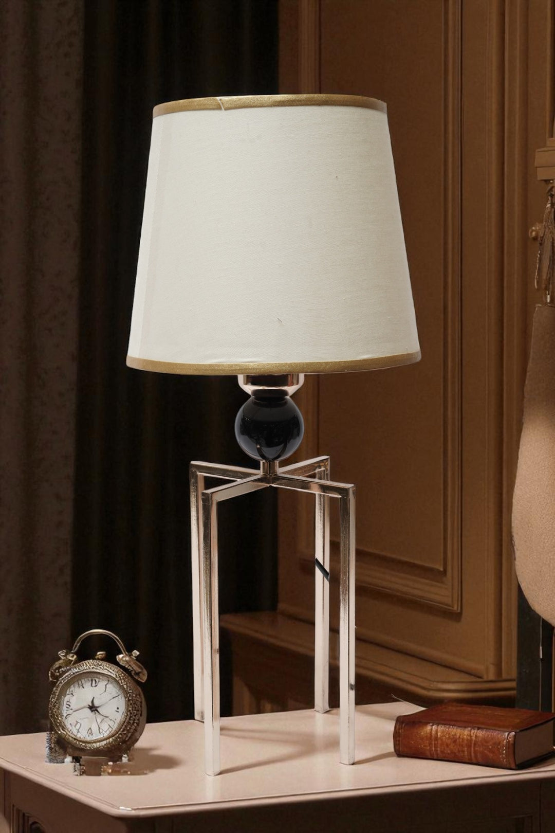 Haven Brass Table Lamp with Vintage Charm