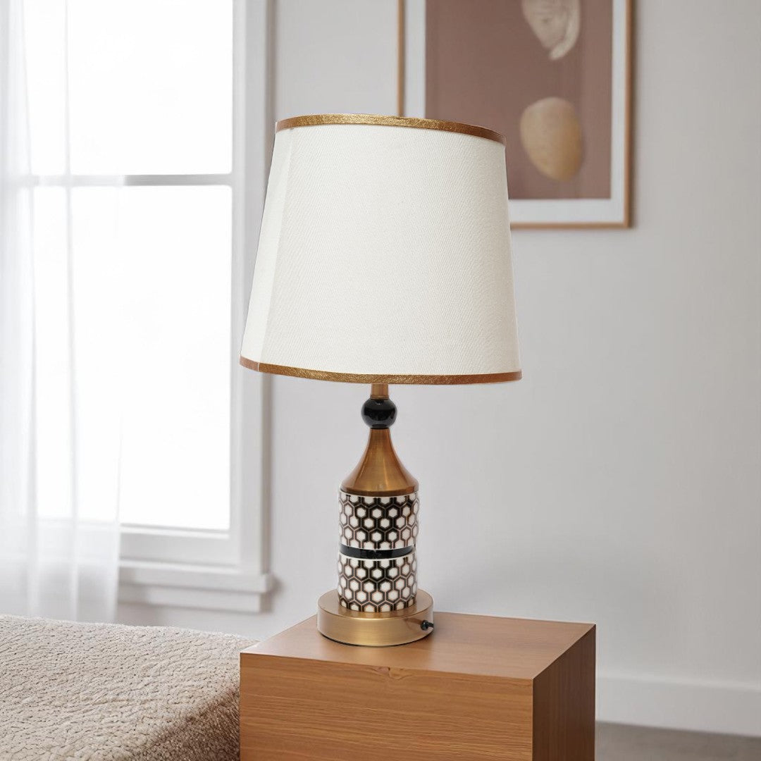 Everly Polished Brass Accent Lamp