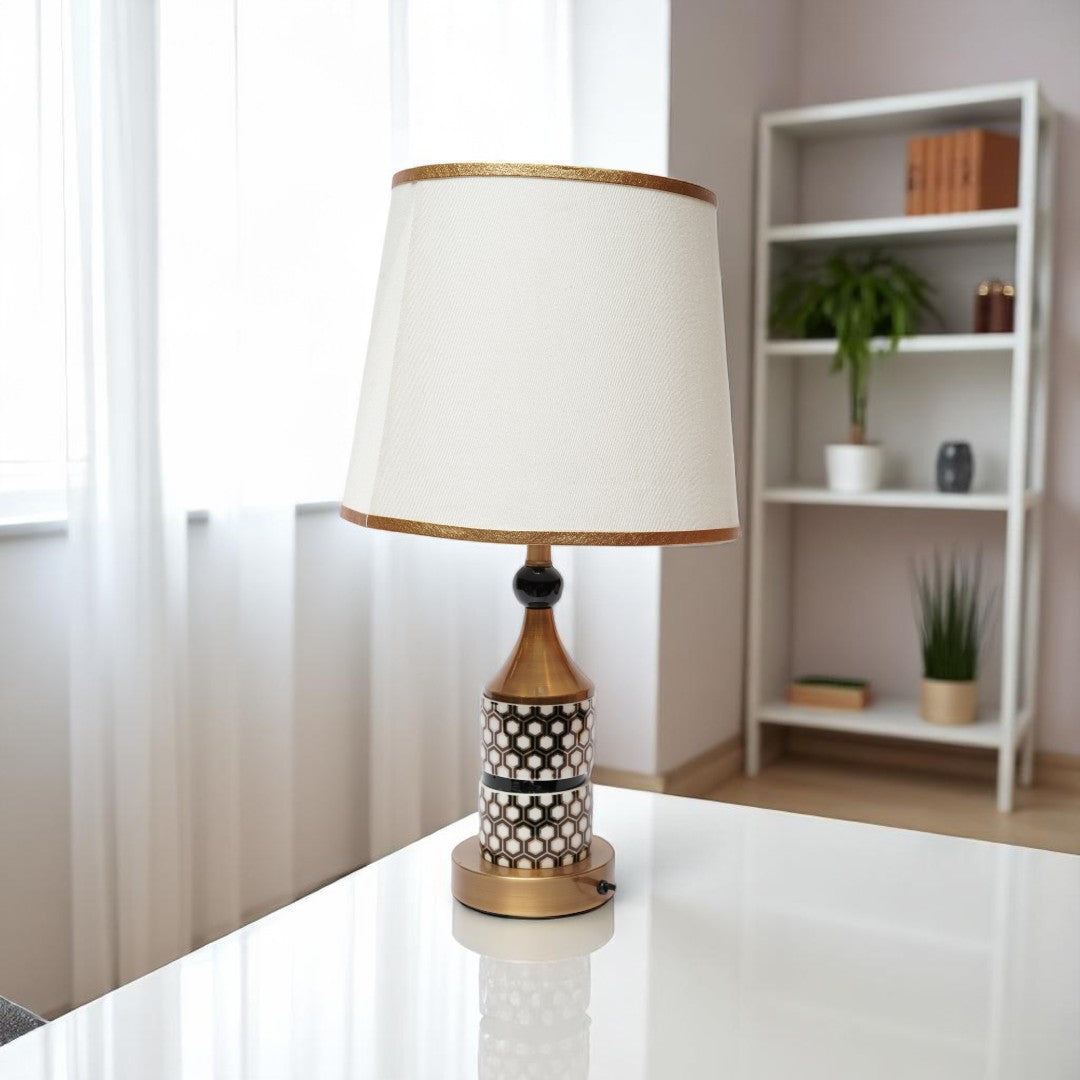 Everly Polished Brass Accent Lamp