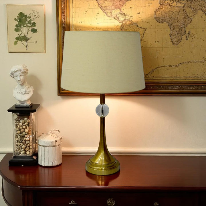 Isla Brass Orb Side Table Lamp