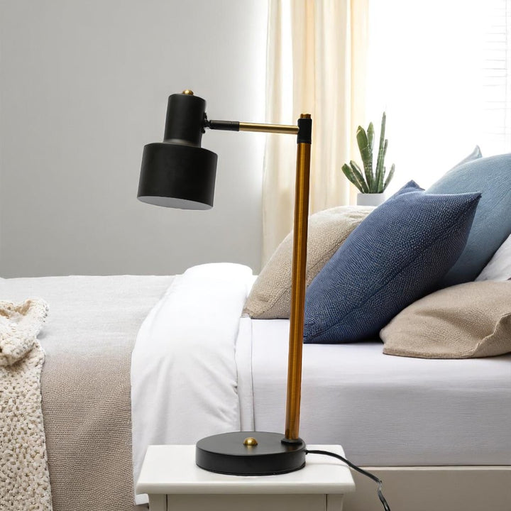 Prism Ray Black LED Mood & Focus Metal Study Table Lamp