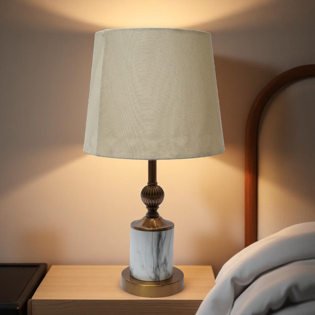 Thorpe Hammered Brass Table Lamp