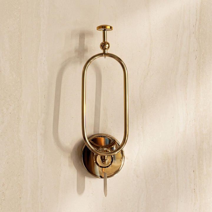 Luxury Gold Oval Wall Sconce