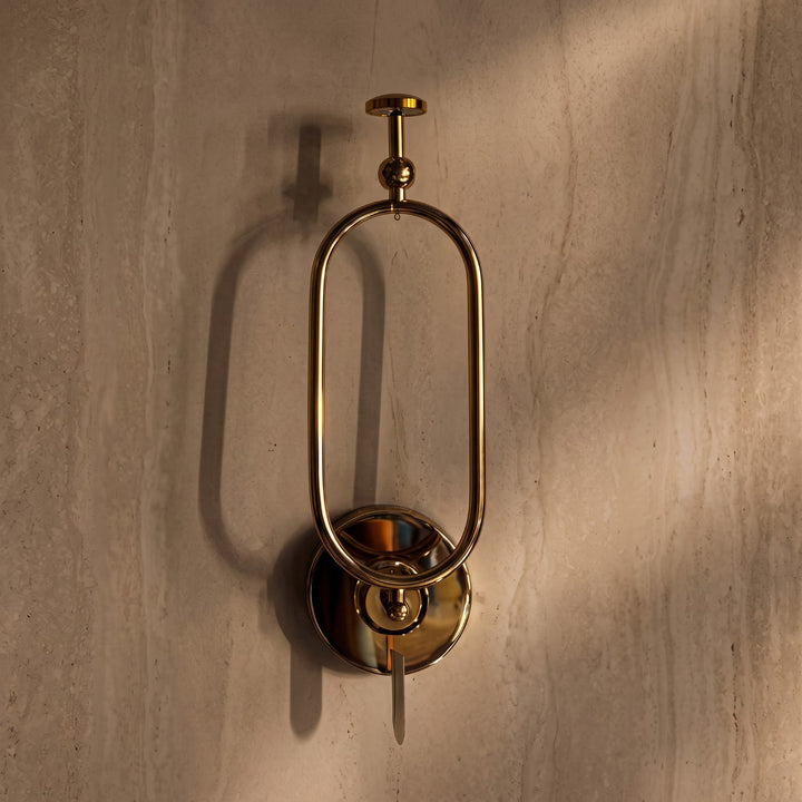 Luxury Gold Oval Wall Sconce