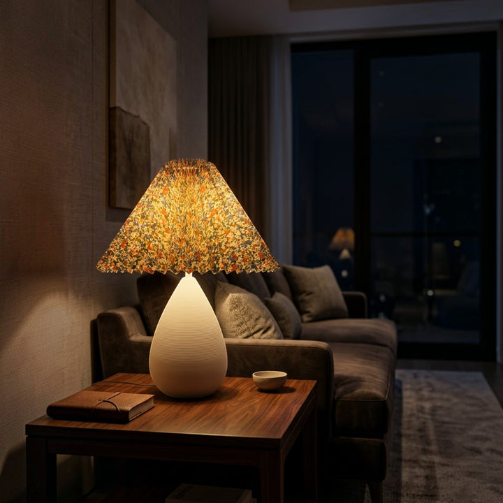 Modern Ceramic Droplet Shaped Table Lamp