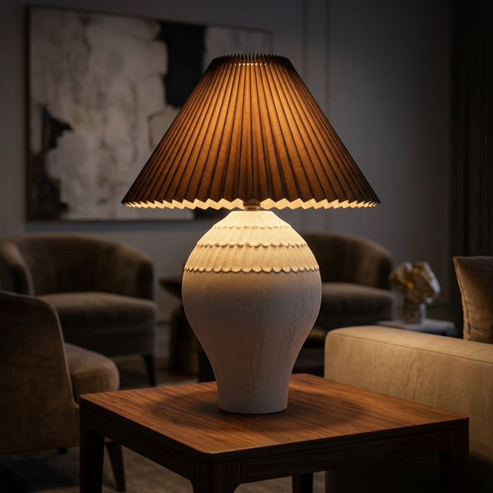 Decorative Urn-Styled Ceramic Table Lamp