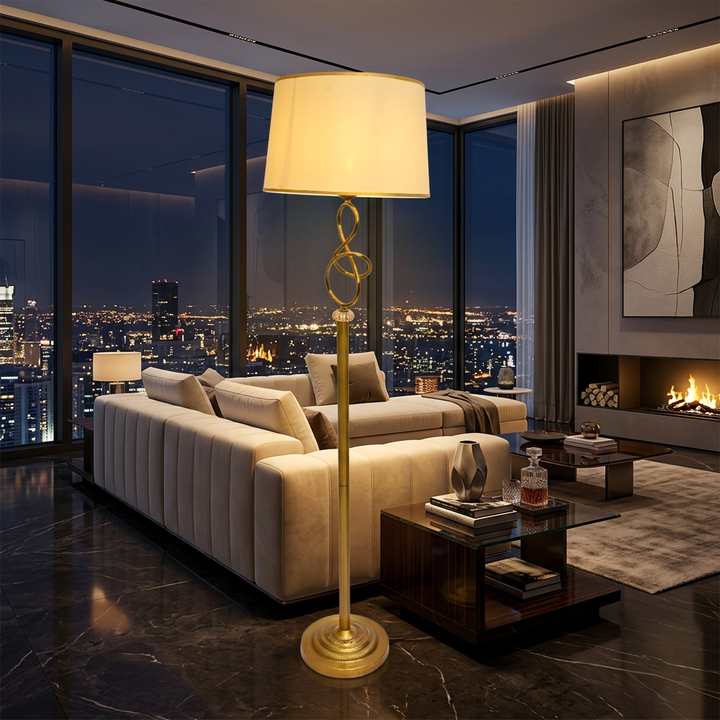 Luxe Brass – Metallic Floor Lamp