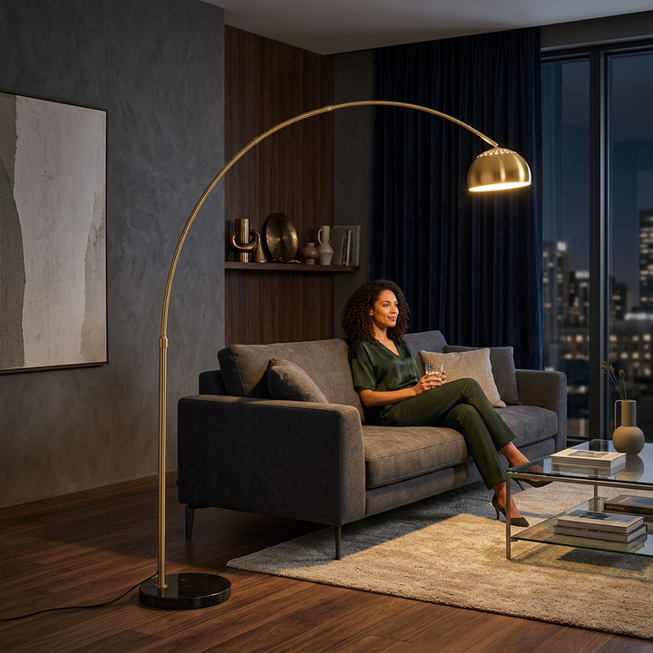 Sweden concepts Original Gold Arc Floor Lamps