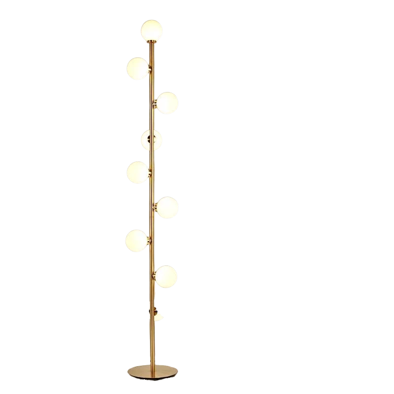 NordLume Glass Orb LED Floor Lamp – Warm Light Edition