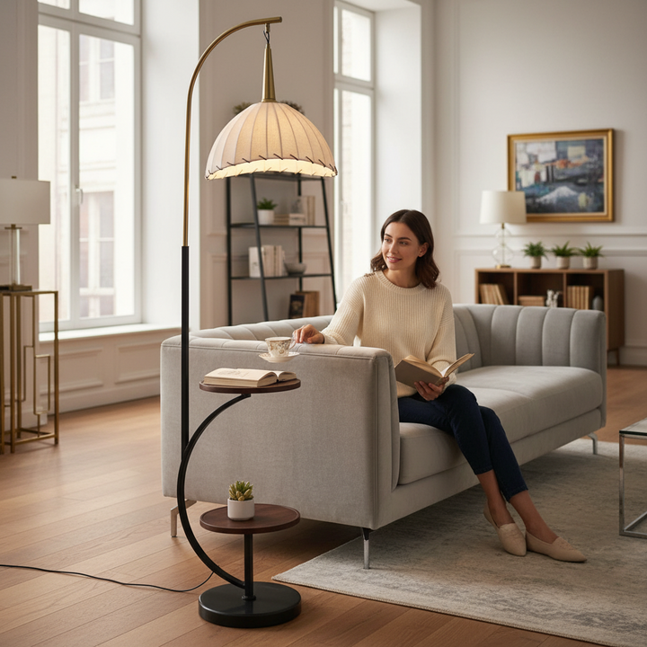AuraGlow Contemporary Floor Lamp