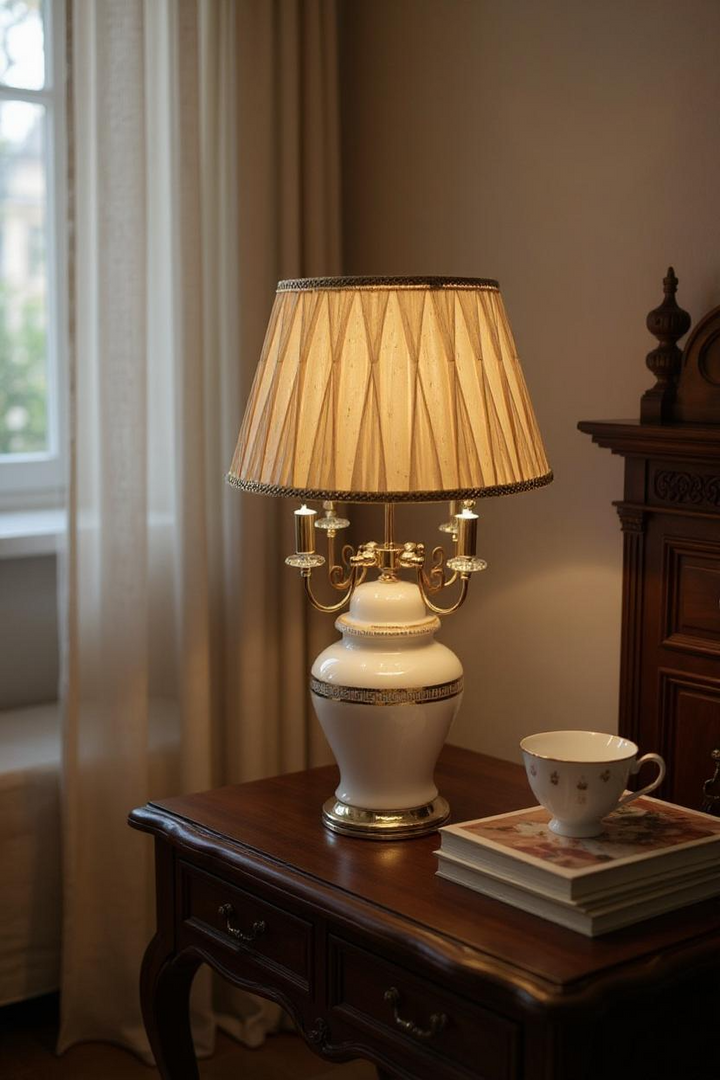Vintage Lasered Glass Versace-Inspired Lamps