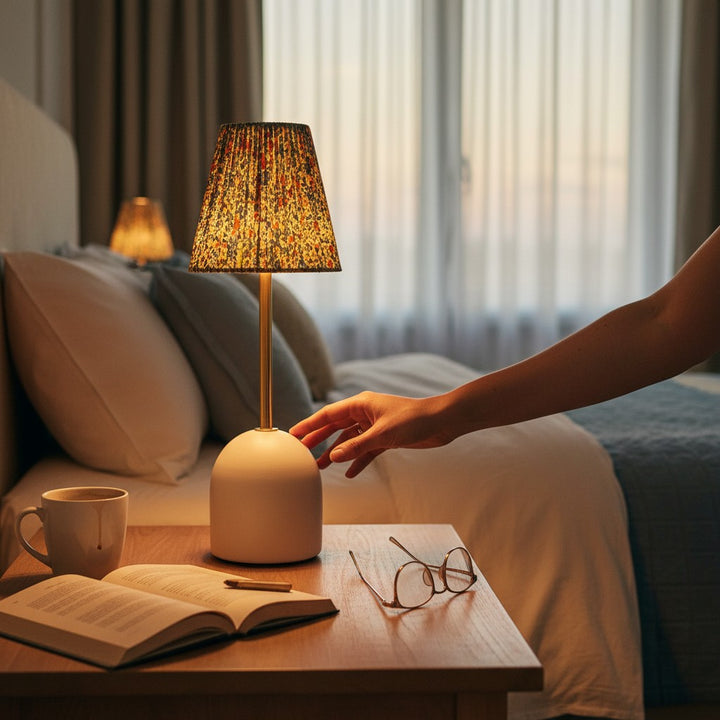 Artistic Pleated Touch Sensor Table Lamp