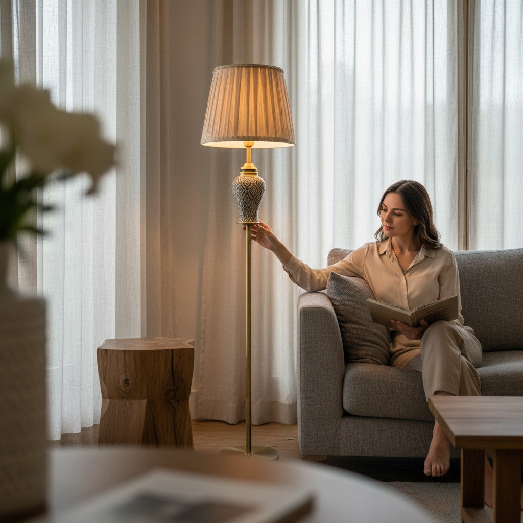 Regal Geometric Floor Lamp