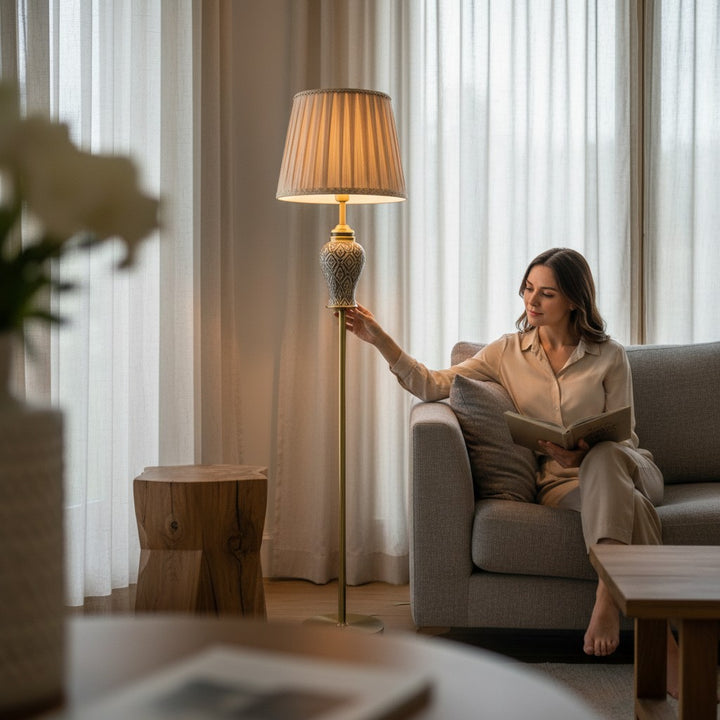 Regal Geometric Floor Lamp
