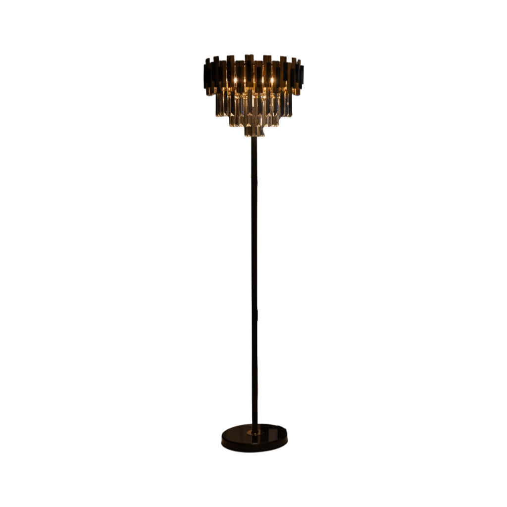 Imperial Modern Crystal Bloom Luxury Floor Lamp