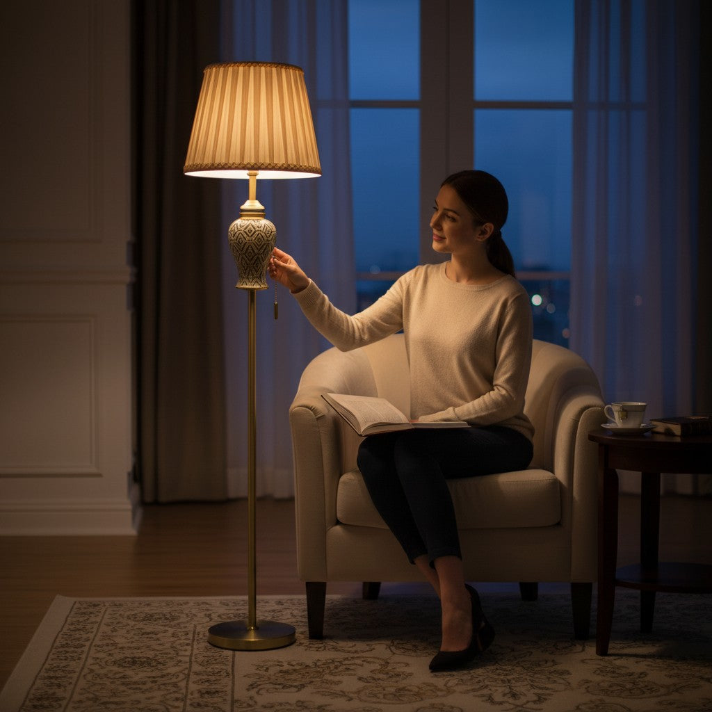 Regal Geometric Floor Lamp