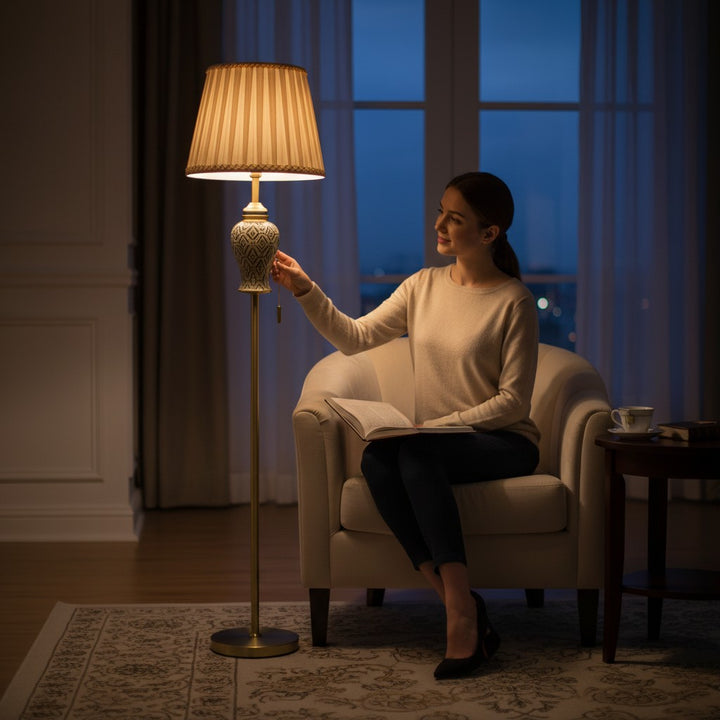 Regal Geometric Floor Lamp
