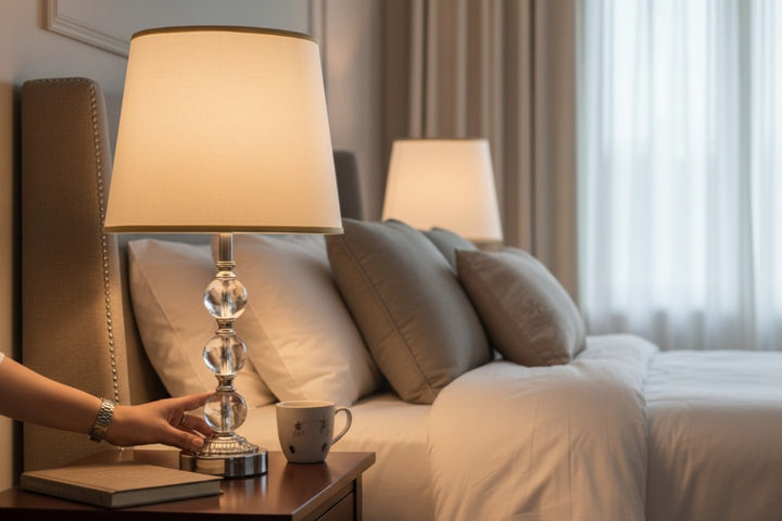 Devon Ridge Crystal Brass Table Lamp