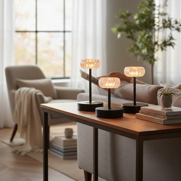 Black Metallic Candle Stand