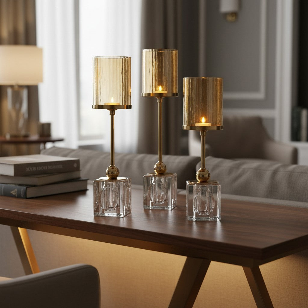 Amber Grace Candle Stand Set