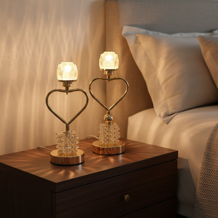 Modern Crystal & Metallic Candle Stand