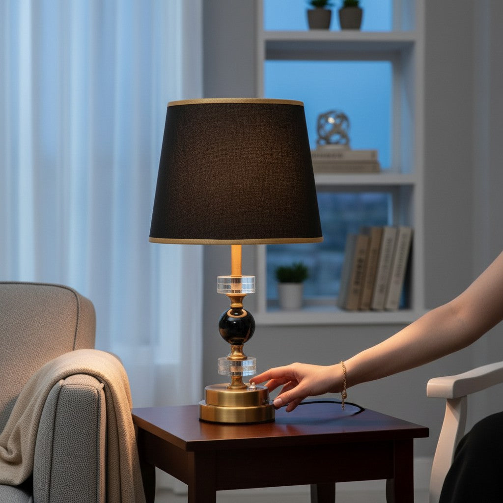 Windsor Brass Side Table Lamp