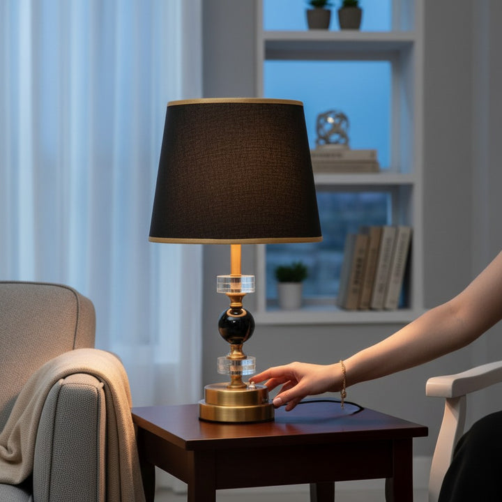 Windsor Brass Side Table Lamp