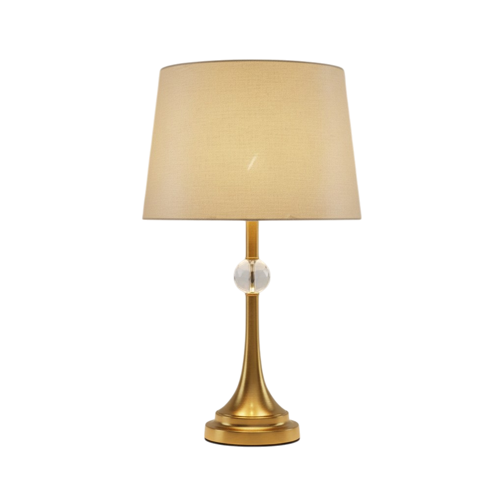 Isla Brass Orb Side Table Lamp