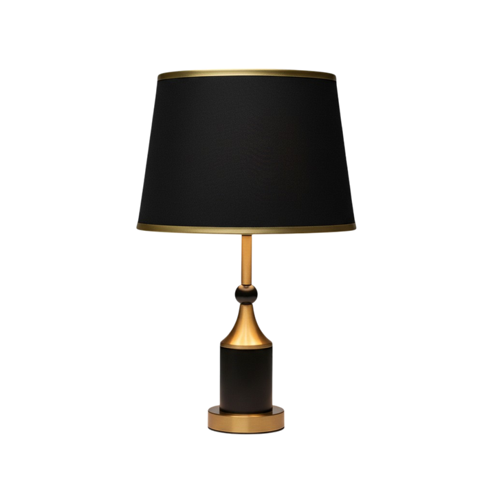 Sable Brass Column Table Lamp