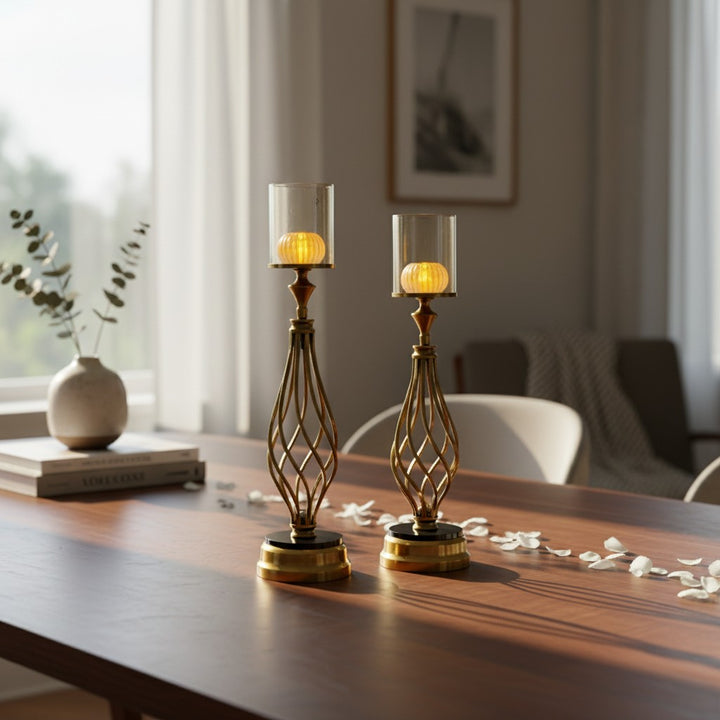 Imperium Vintage Brass Luxury Candle Holder