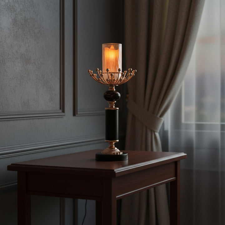 Black-gold Vintage Candle Stand