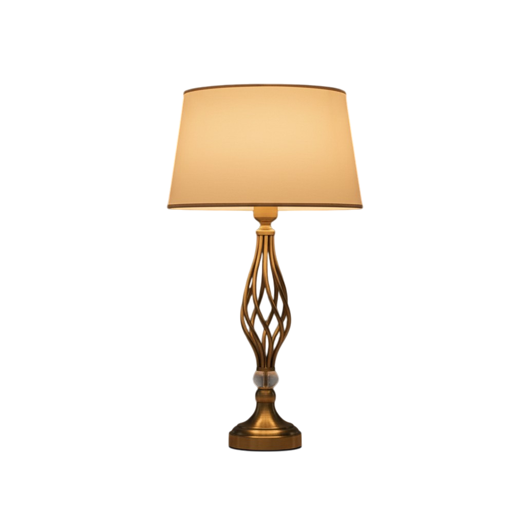 Arden Metallic Brass Side Table Lamp