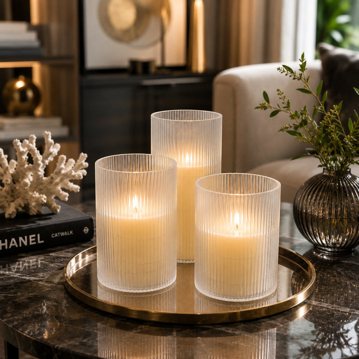 3 Piece Candle Decor