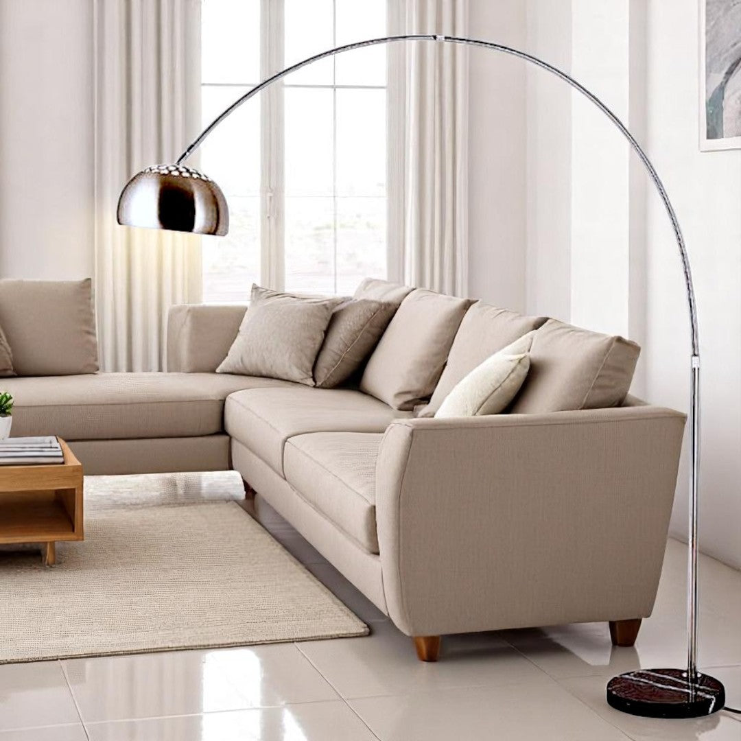 Silver Nexus Arch Floor Lamp (3 Sizes Available)