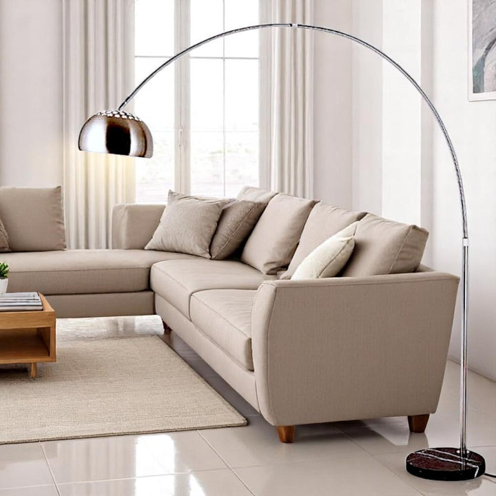 Silver Nexus Arch Floor Lamp (3 Sizes Available)