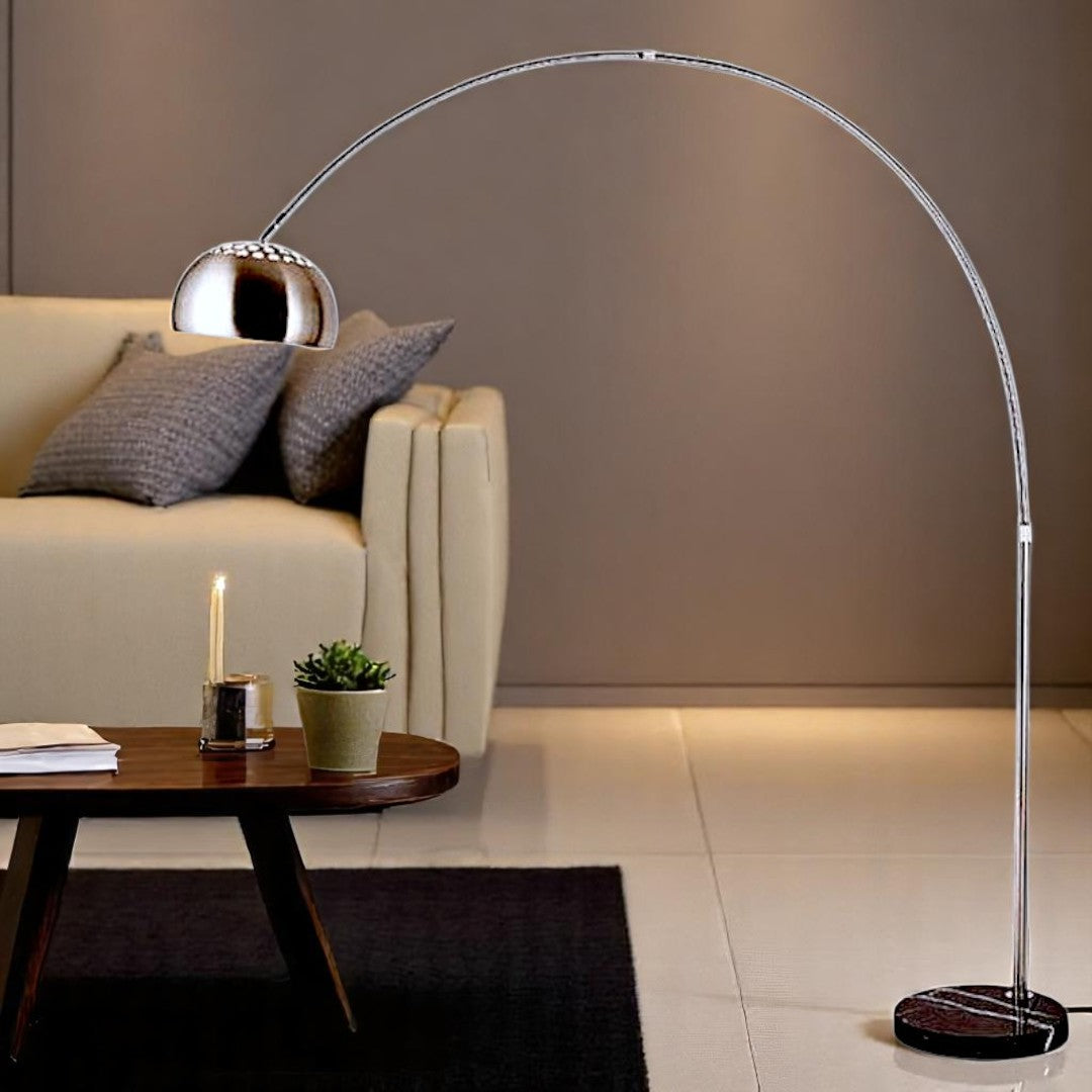 Silver Nexus Arch Floor Lamp (3 Sizes Available)