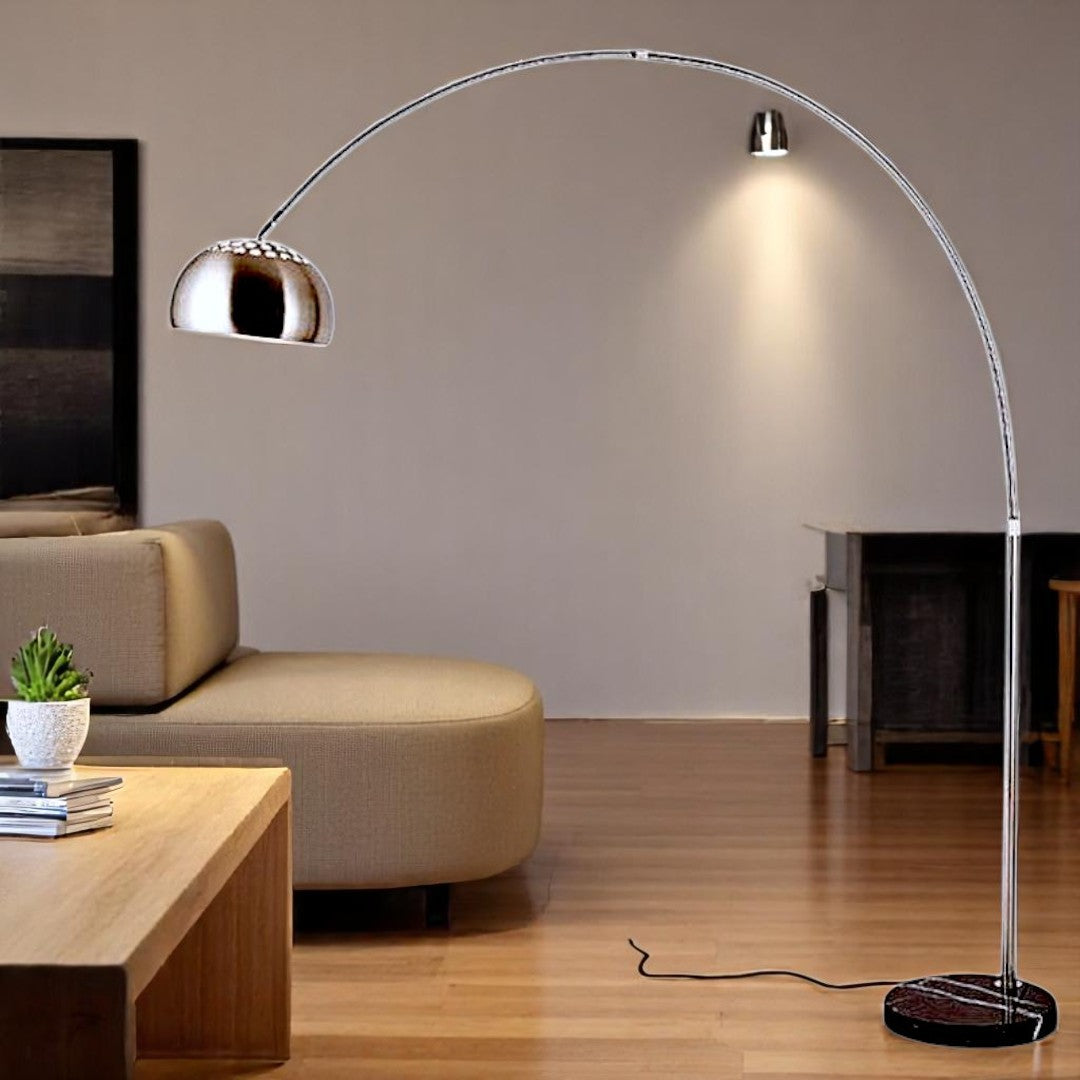 Silver Nexus Arch Floor Lamp (3 Sizes Available)