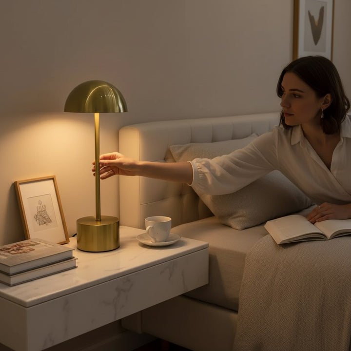 Luxora Metallic Glow LED Table Lamp