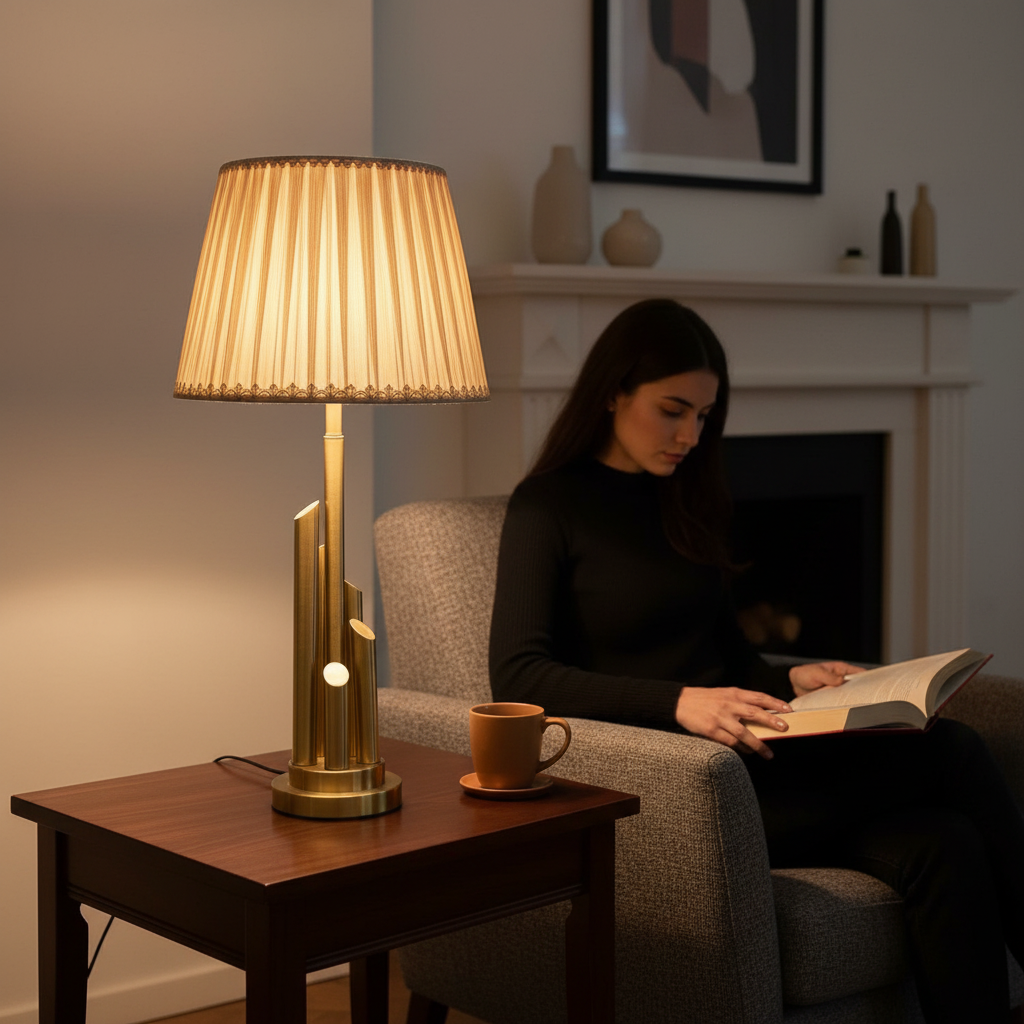 Royal Heritage Brass Side Table Lamp